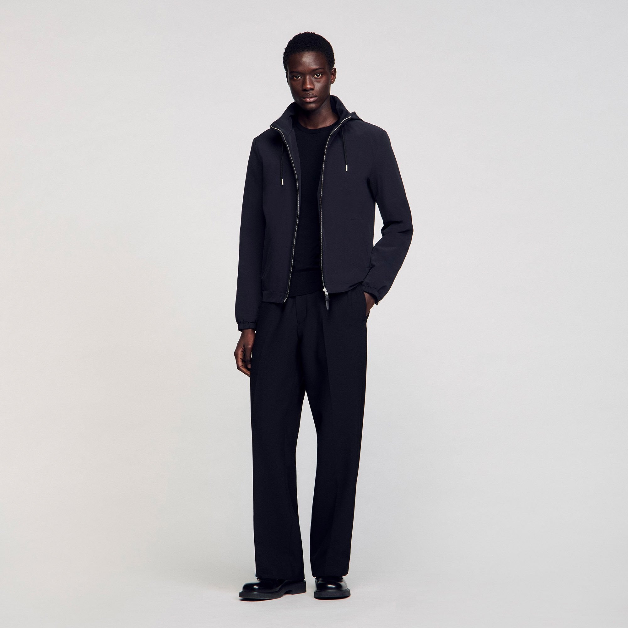 Sandro Men Zip-up hooded jacket