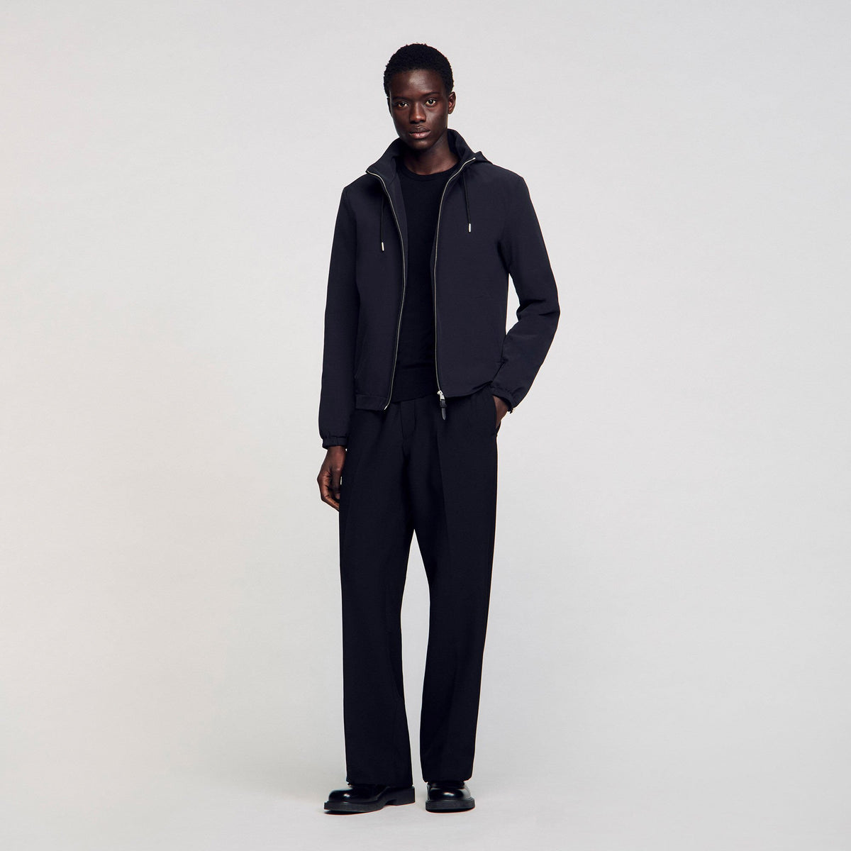 Sandro Men Zip-up hooded jacket