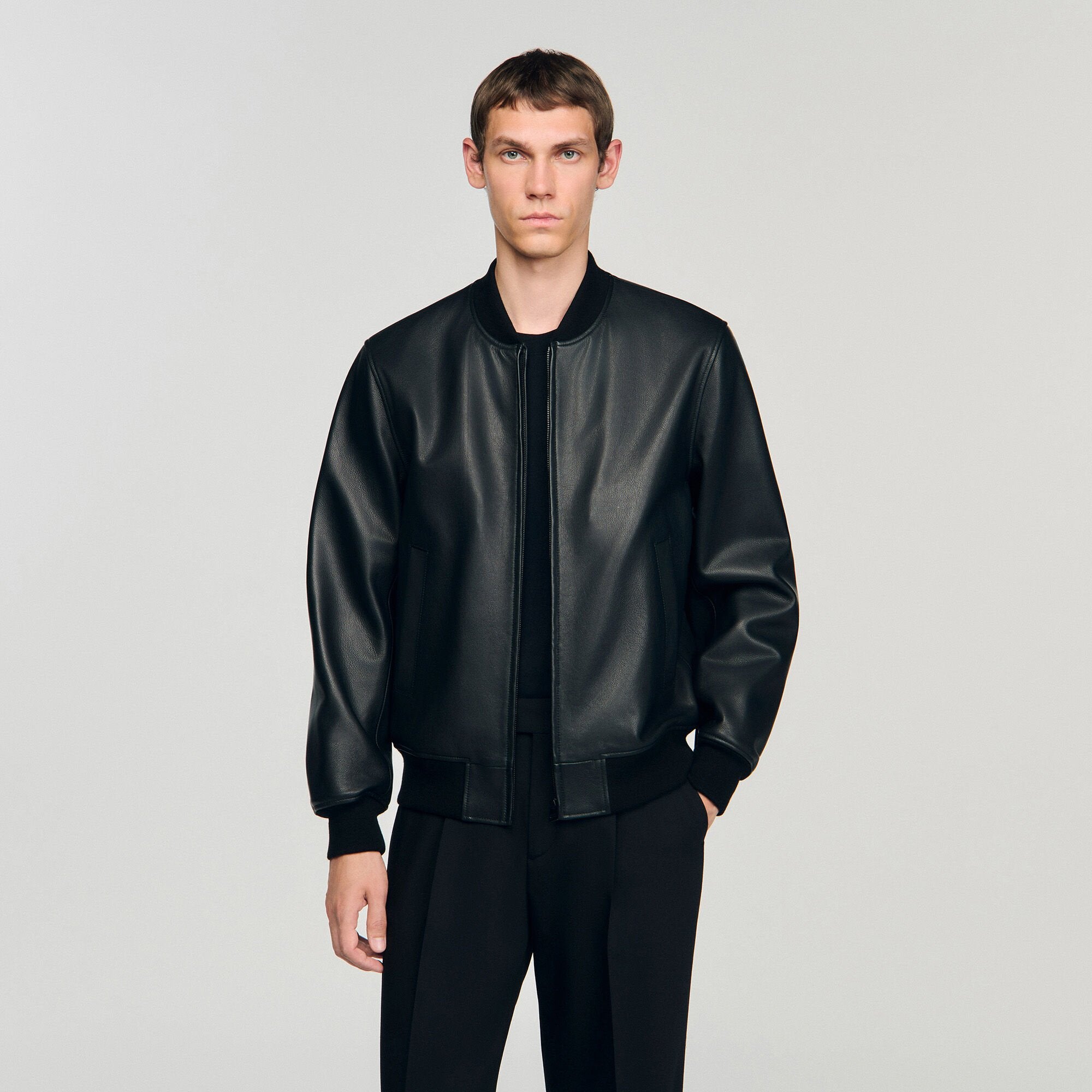 Sandro Men Leather jacket
