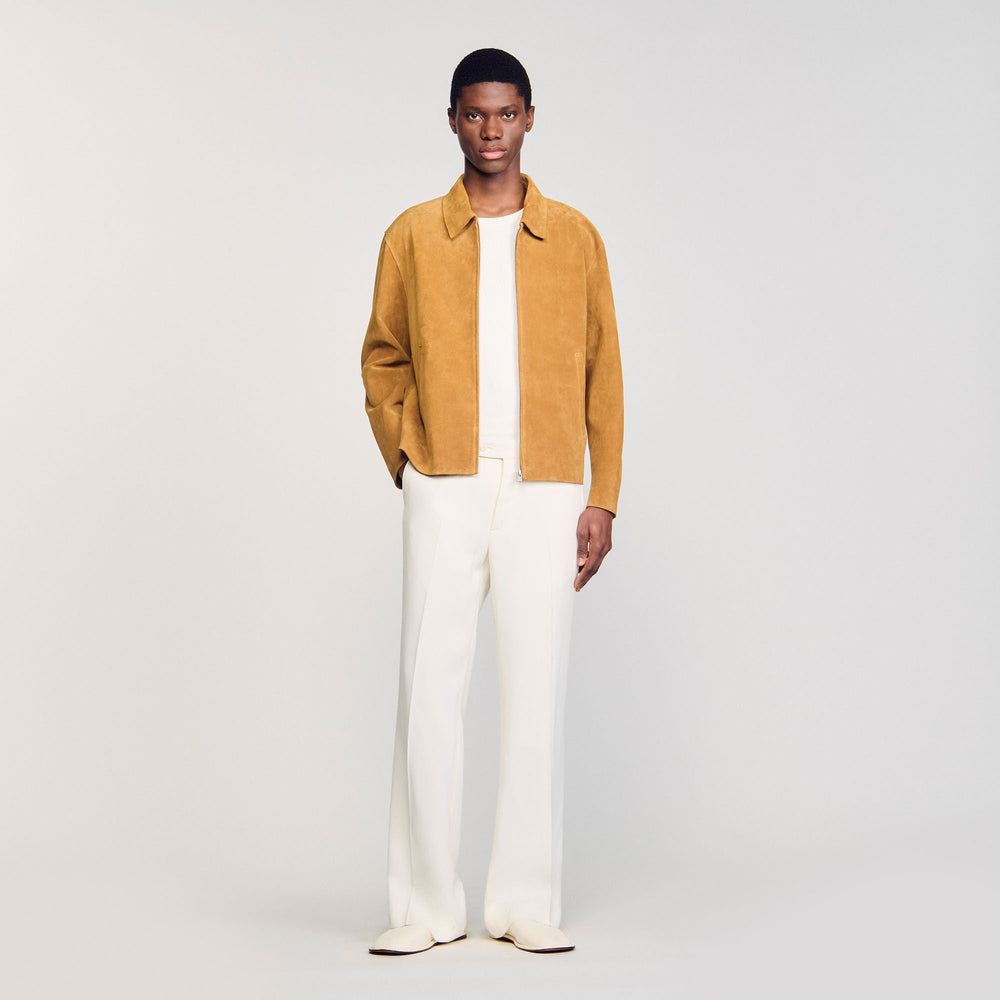 Sandro Men Split leather jacket