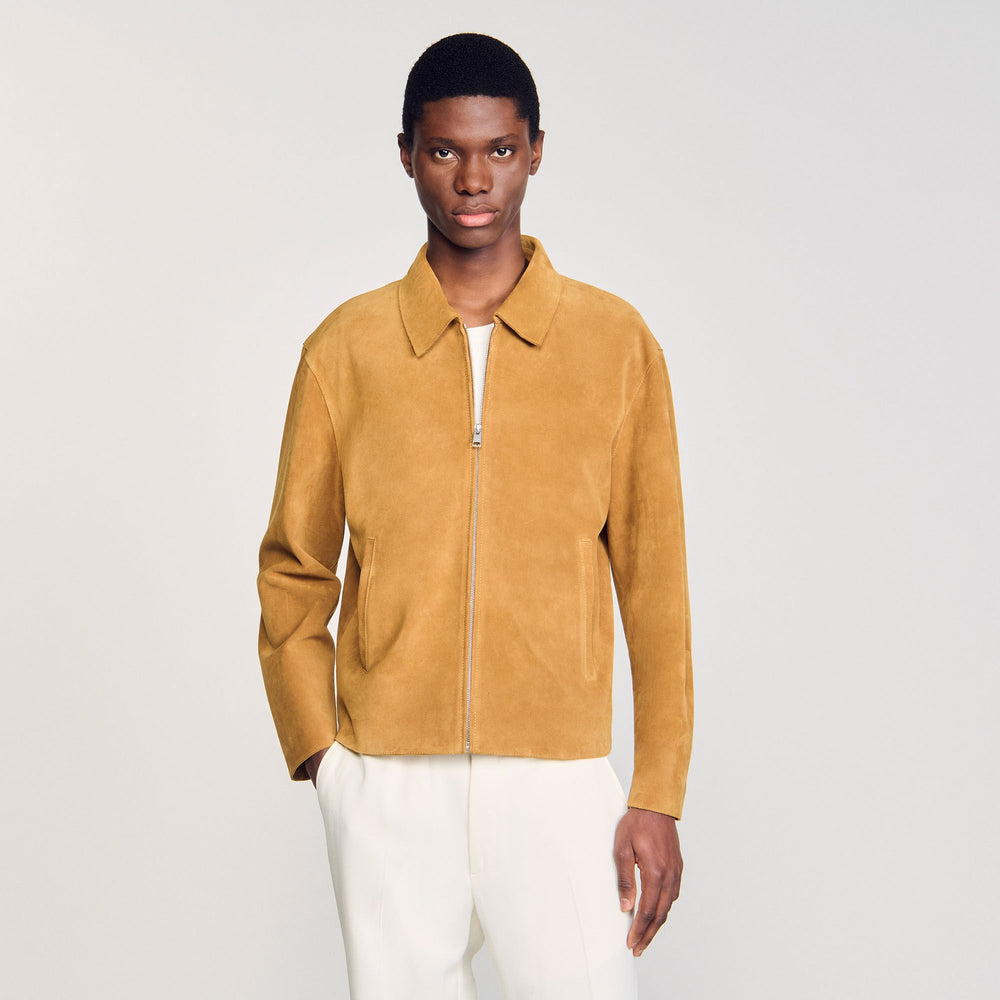 Sandro Men Split leather jacket