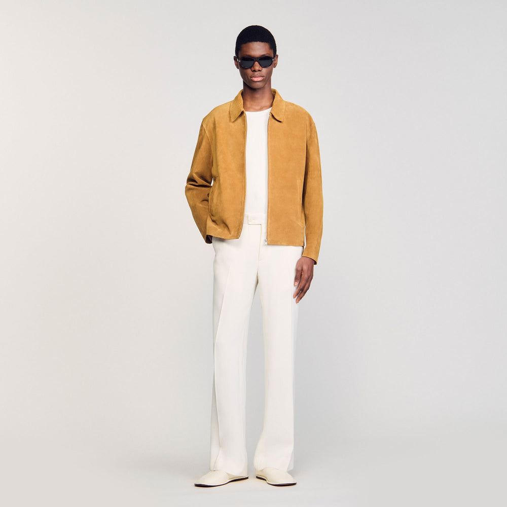 Sandro Men Split leather jacket