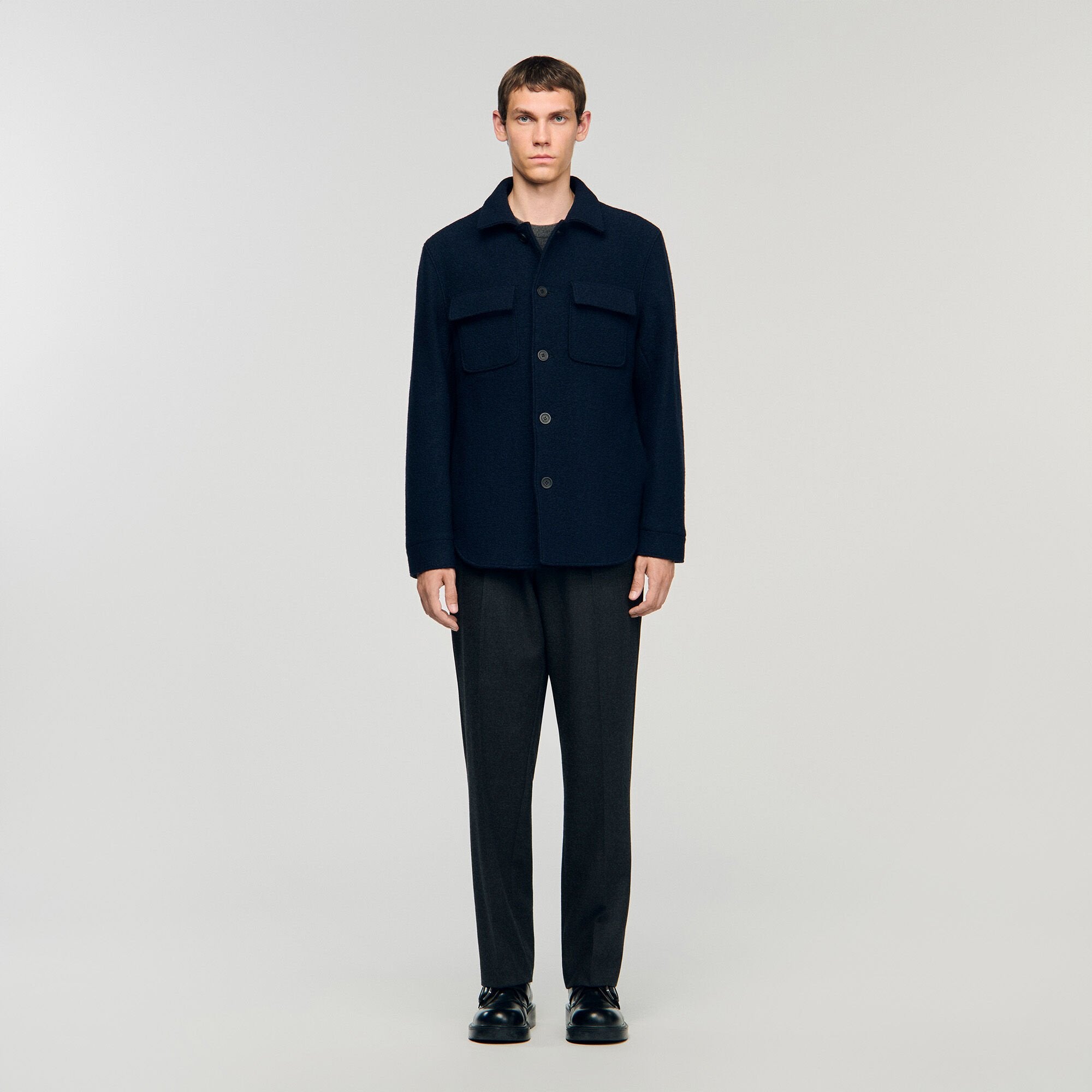 Sandro Men Wool overshirt