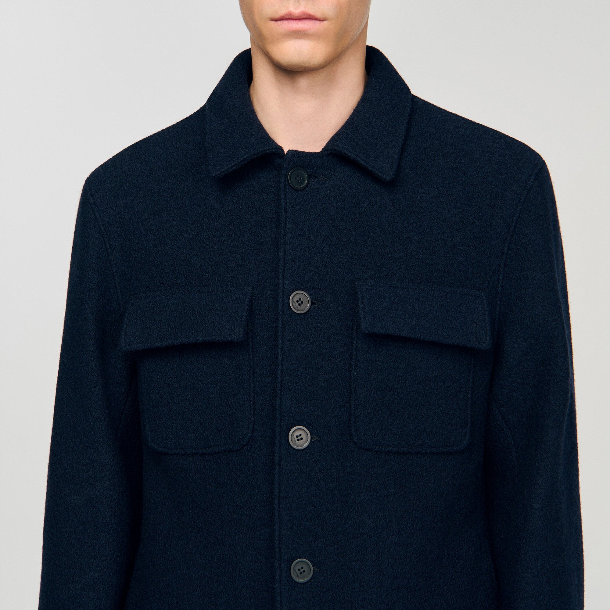 Sandro Men Wool overshirt