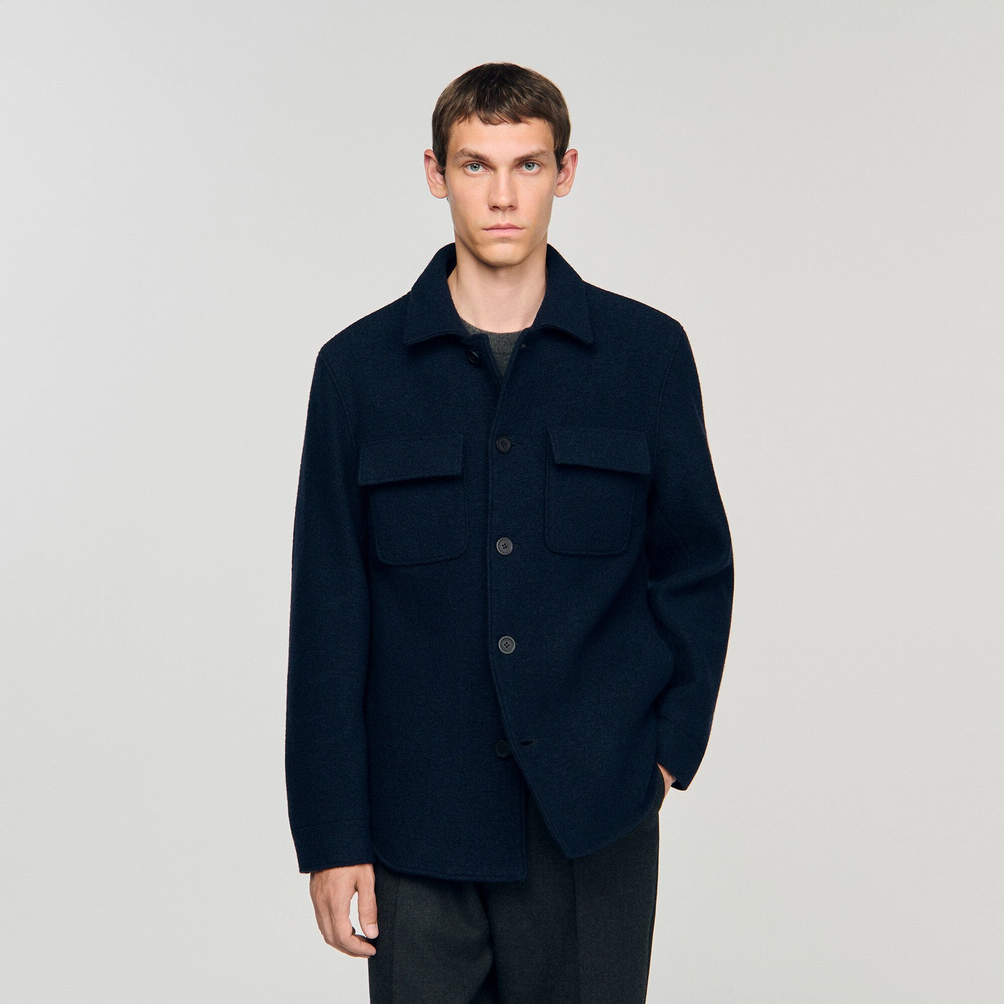 Sandro Men Wool overshirt