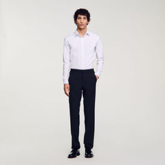 Sandro Men Fitted stretch cotton shirt
