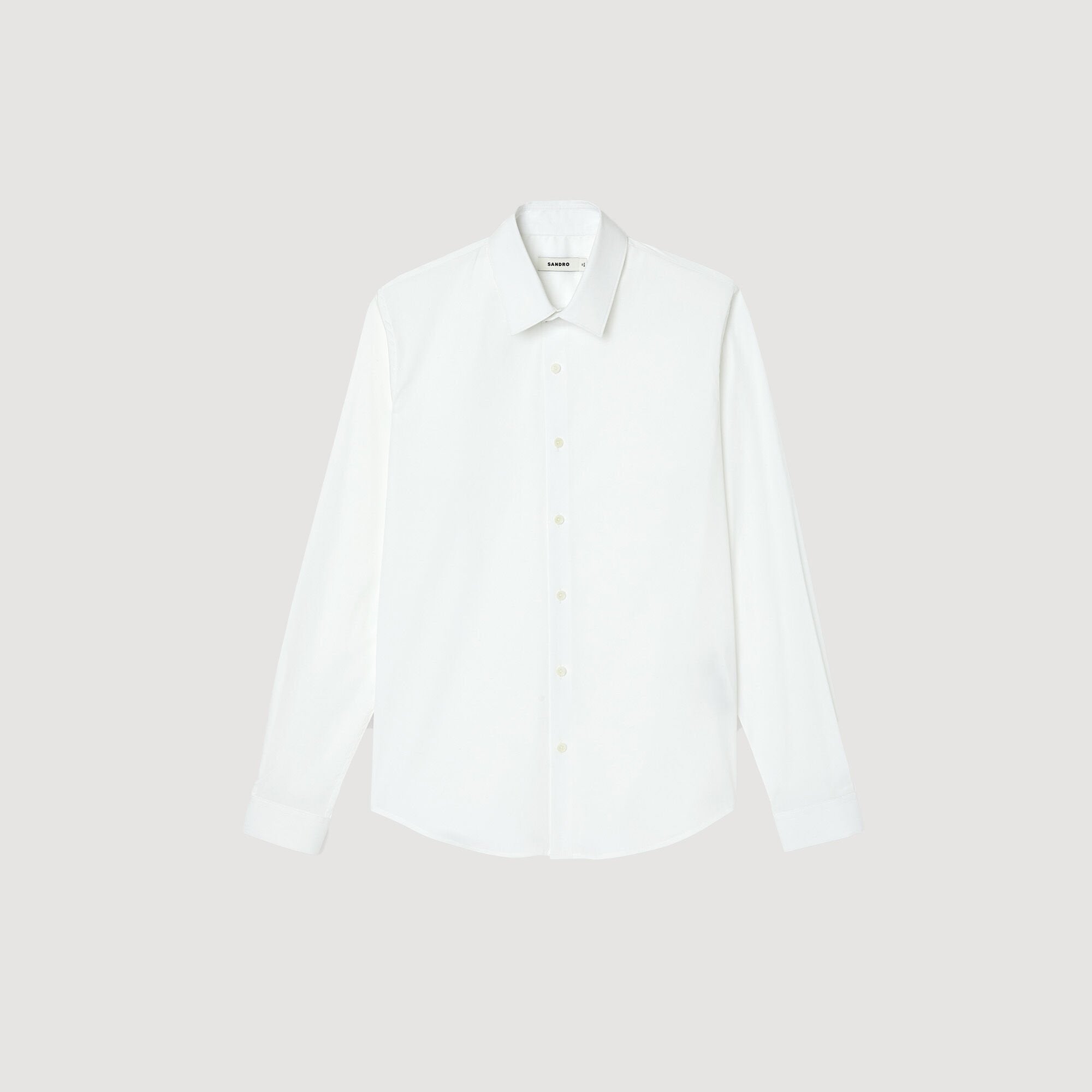 Sandro Men Fitted stretch cotton shirt
