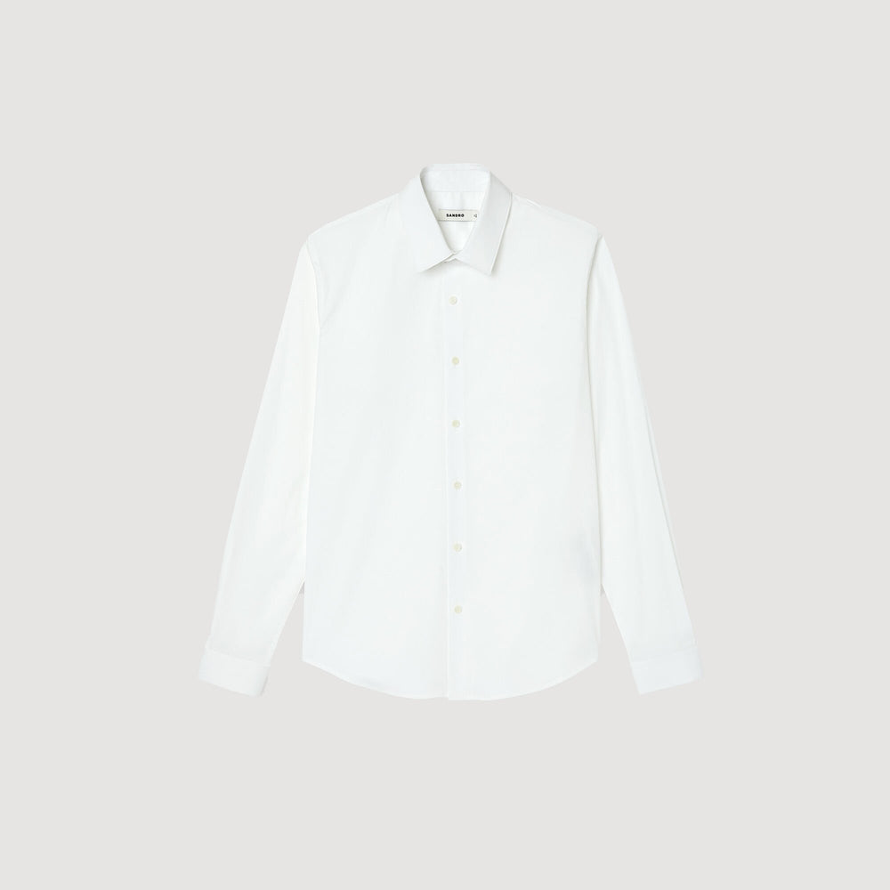 Sandro Men Fitted stretch cotton shirt