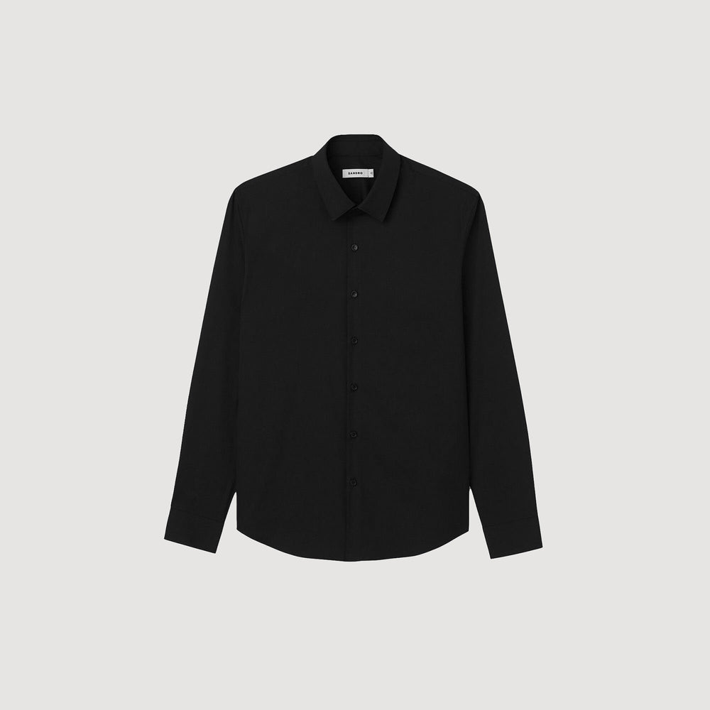 Sandro Men Fitted stretch cotton shirt