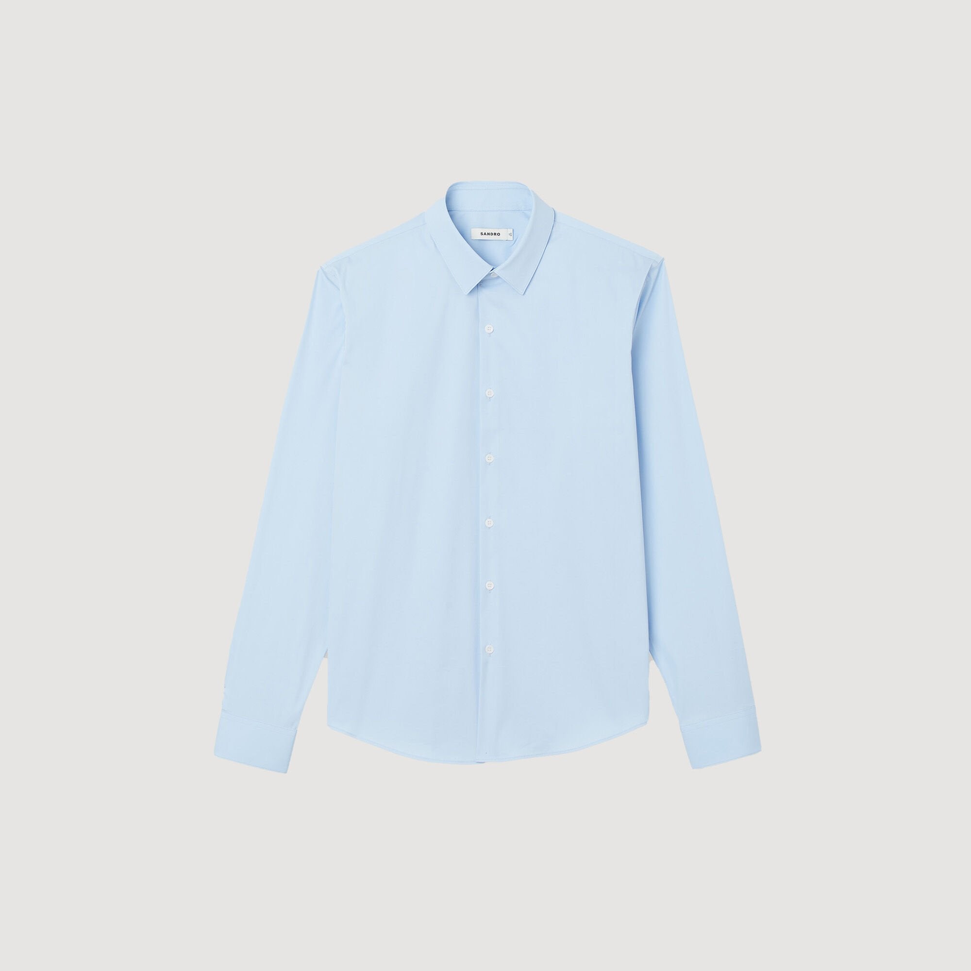 Sandro Men Fitted stretch cotton shirt