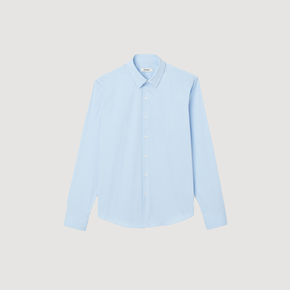 Sandro Men Fitted stretch cotton shirt
