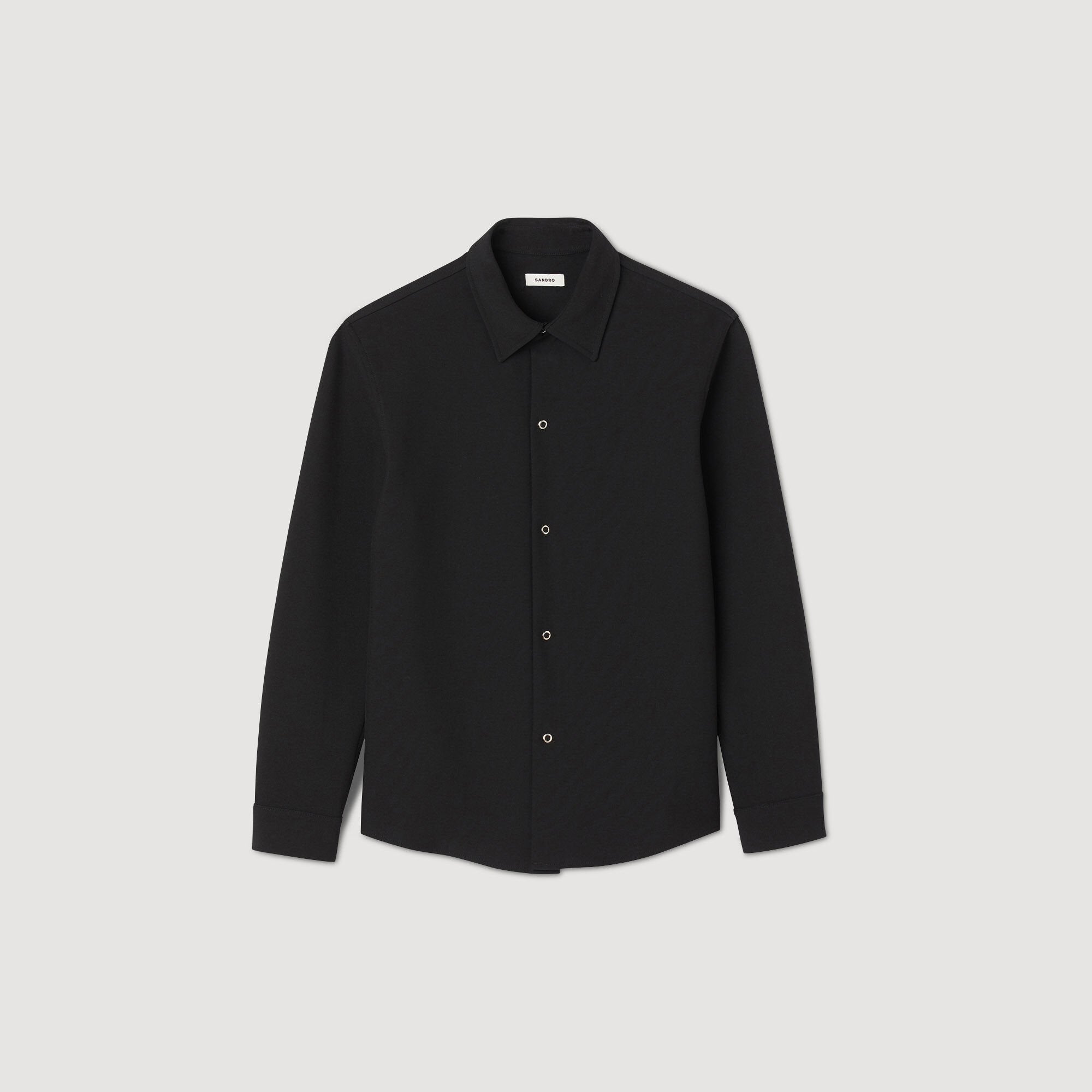 Sandro Men Long-sleeved jersey shirt