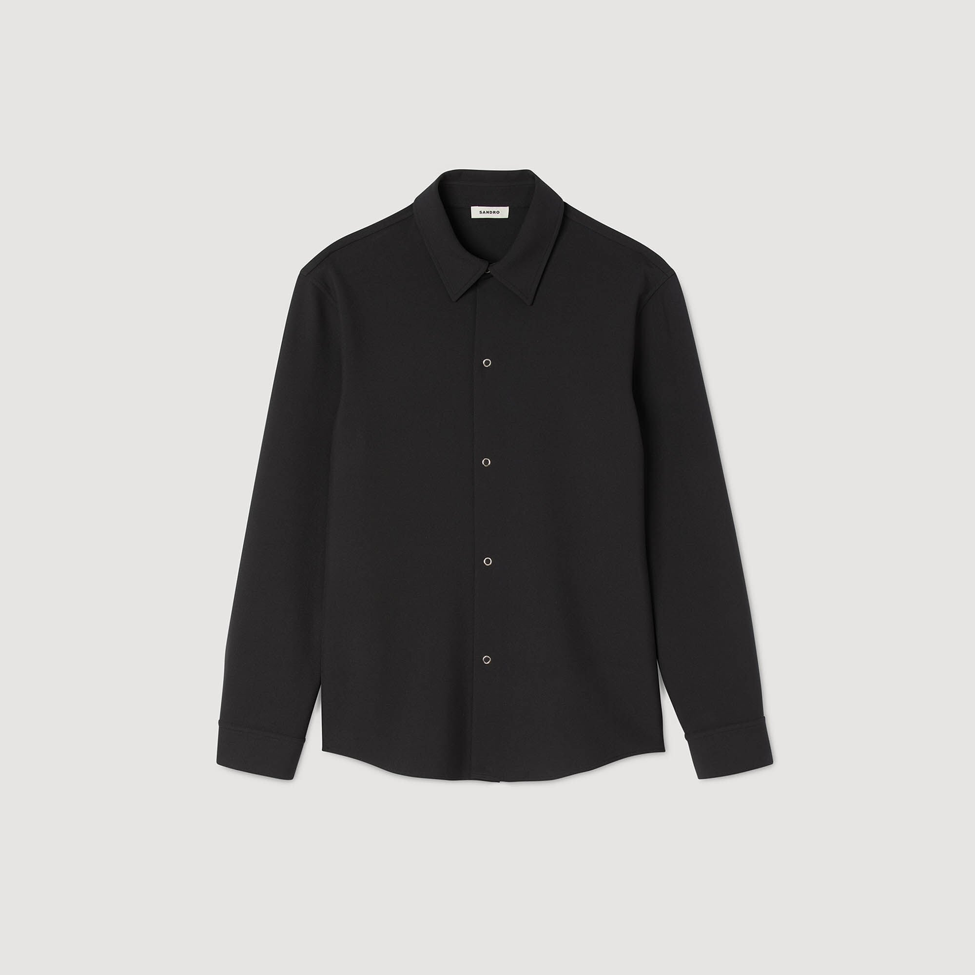 Sandro Men Long-sleeved jersey shirt