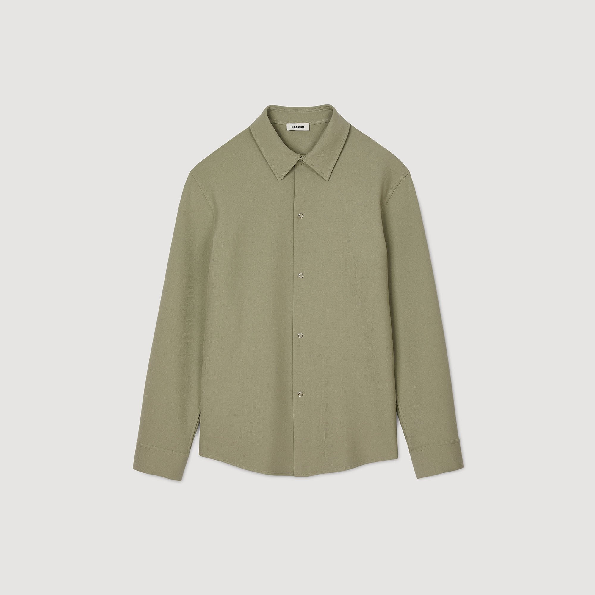 Sandro Men Long-sleeved jersey shirt