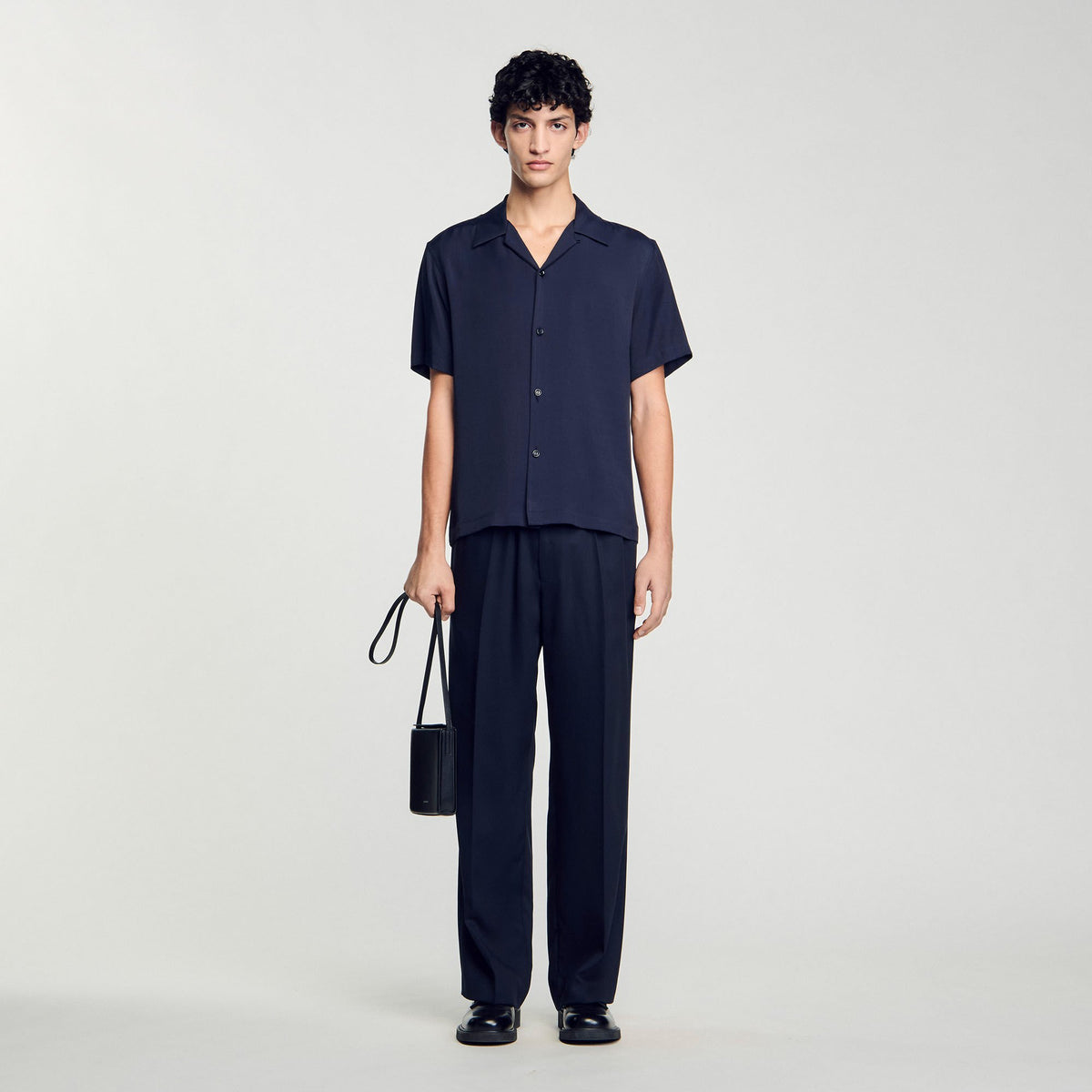 Sandro Men Shark collar shirt