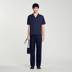 Sandro Men Shark collar shirt