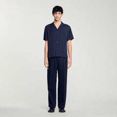 Sandro Men Shark collar shirt