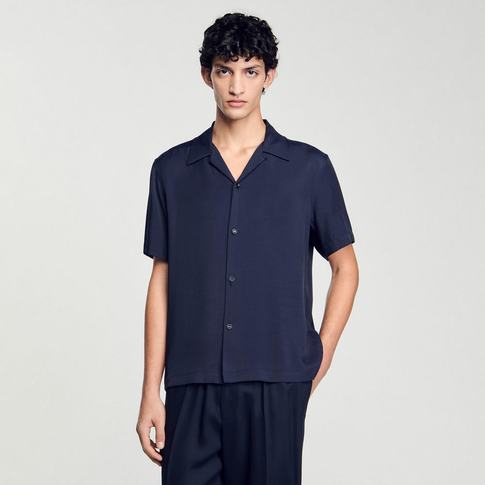 Sandro Men Shark collar shirt