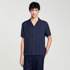 Sandro Men Shark collar shirt