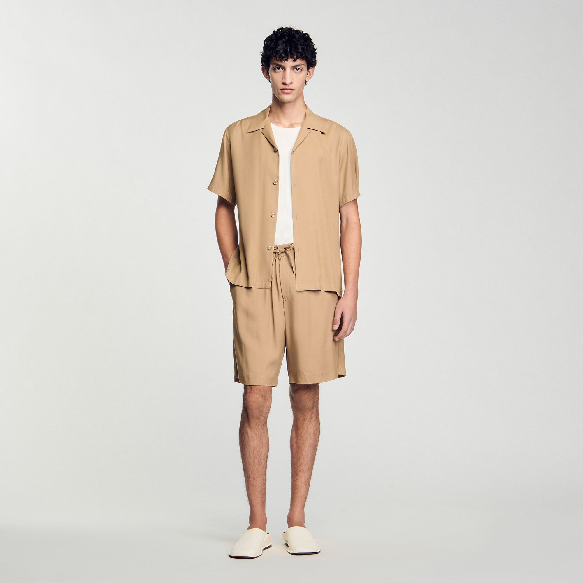 Sandro Men Shark collar shirt