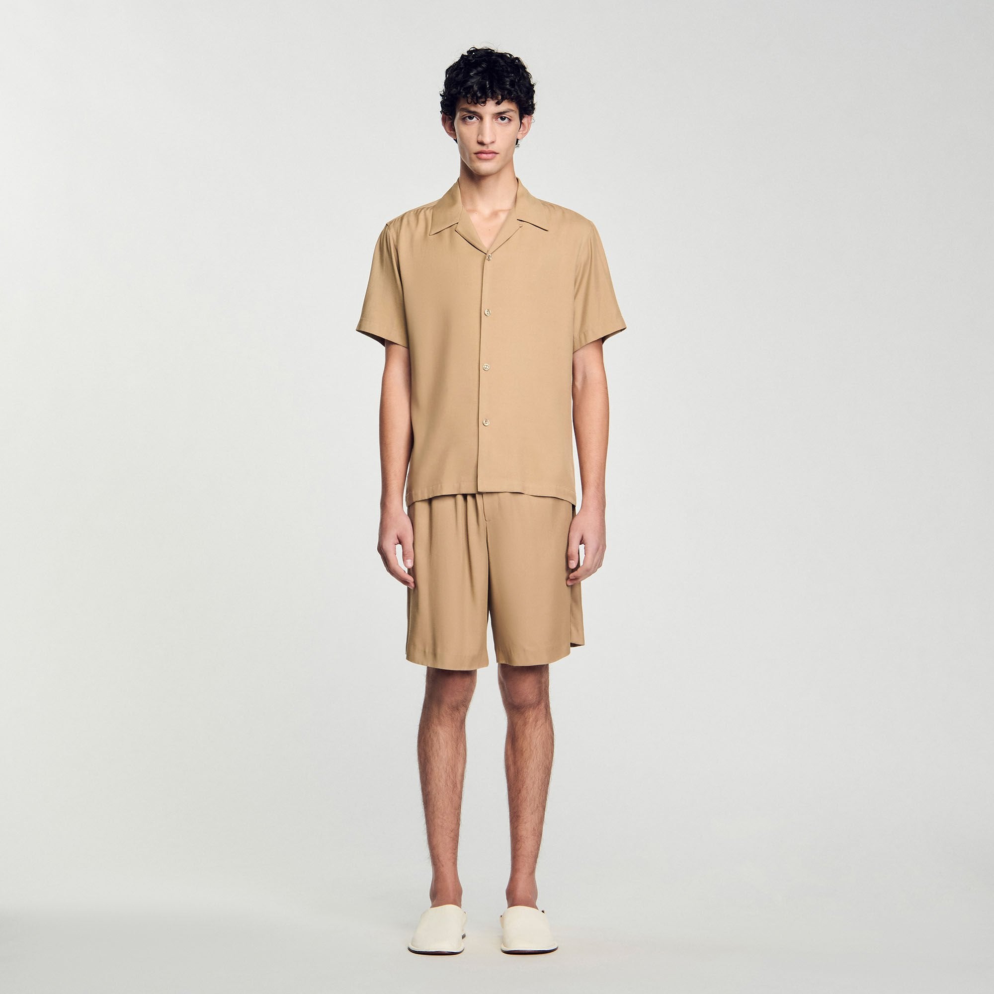Sandro Men Shark collar shirt