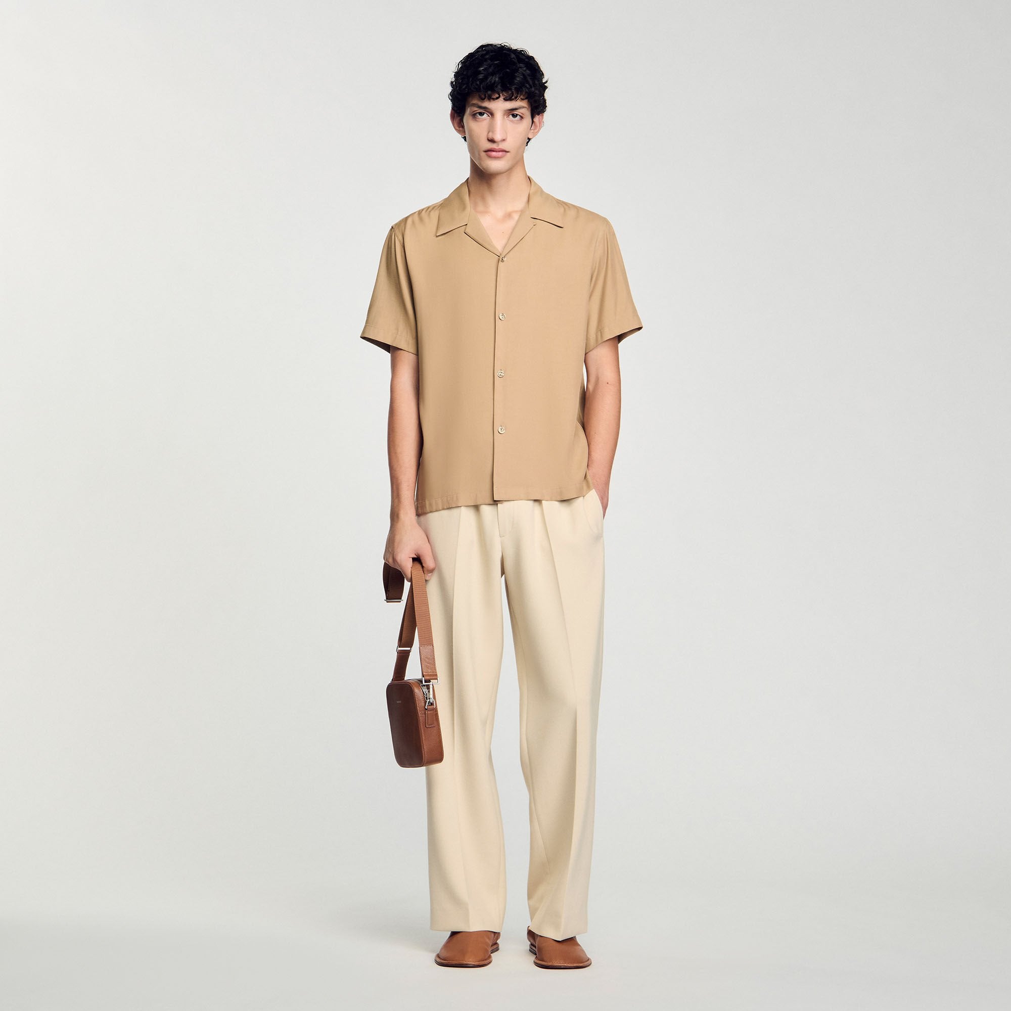 Sandro Men Shark collar shirt