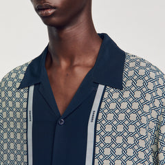 Sandro Men Short-sleeved patterned shirt