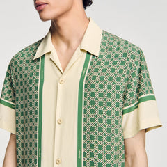 Sandro Men Short-sleeved patterned shirt