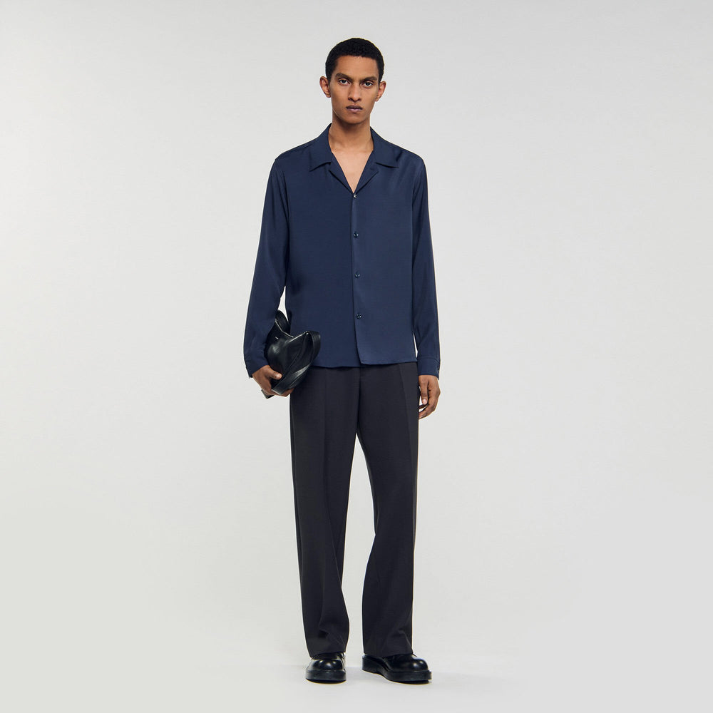 Sandro Men Flowy shirt