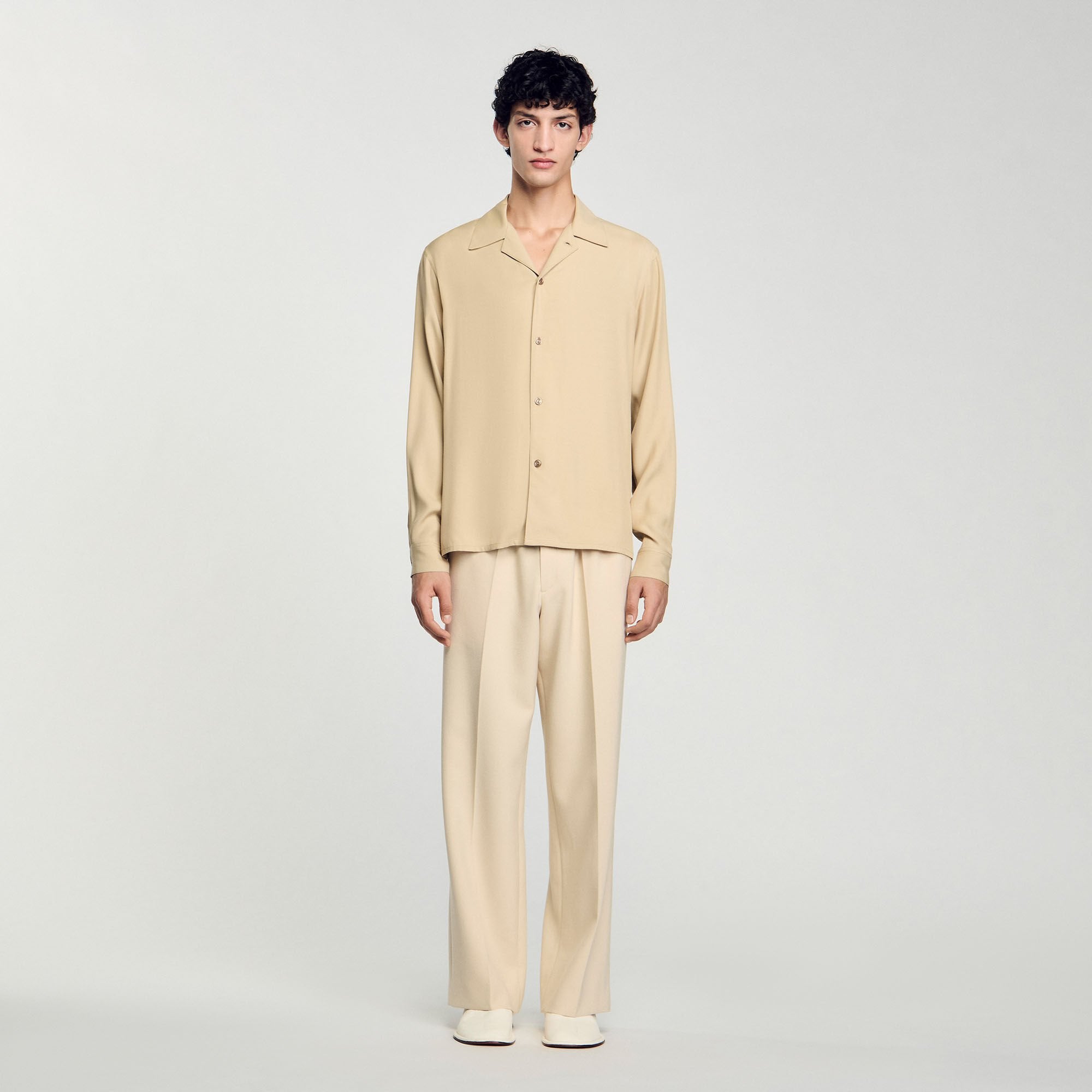 Sandro Men Flowy shirt