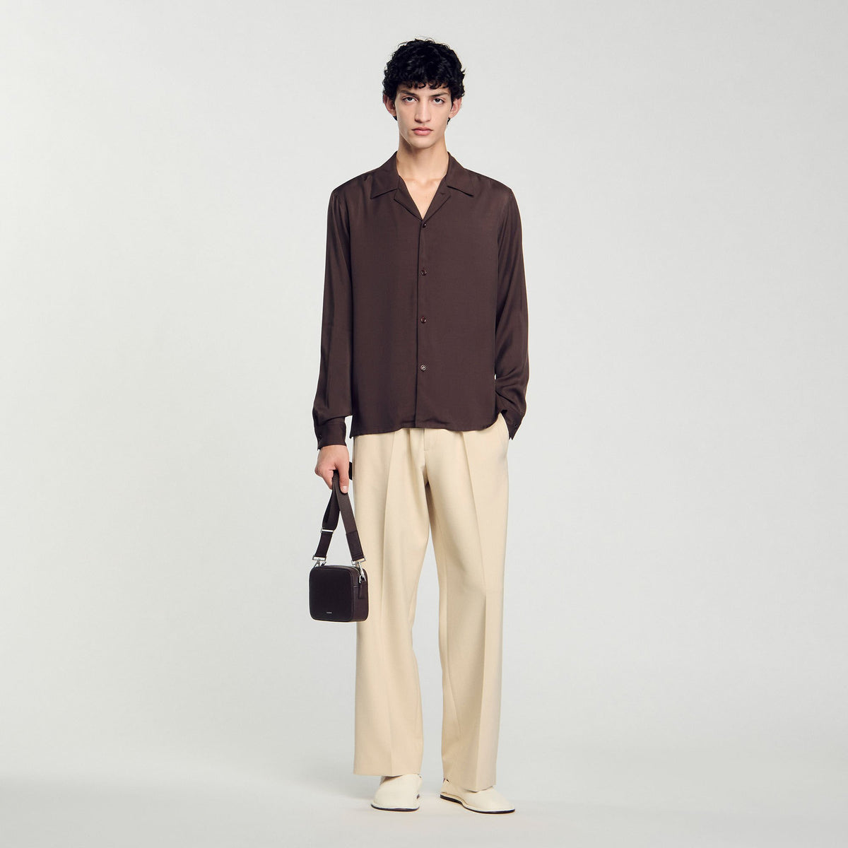 Sandro Men Flowy shirt