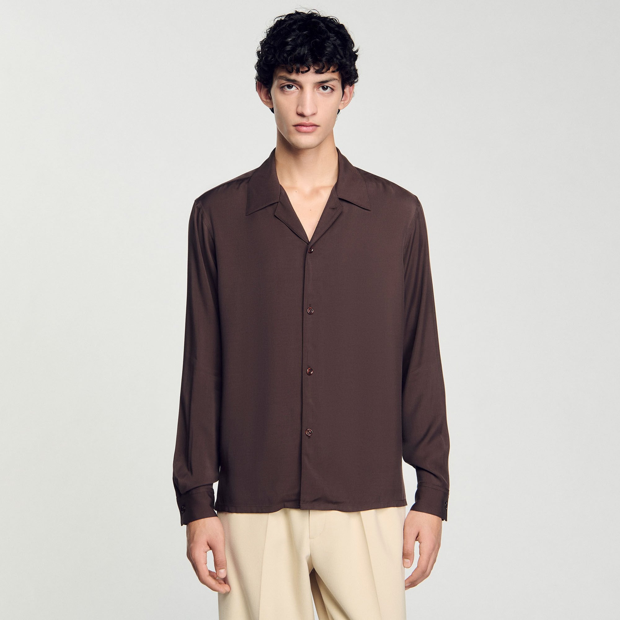 Sandro Men Flowy shirt