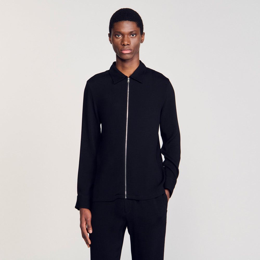 Sandro Men Pleated shirt