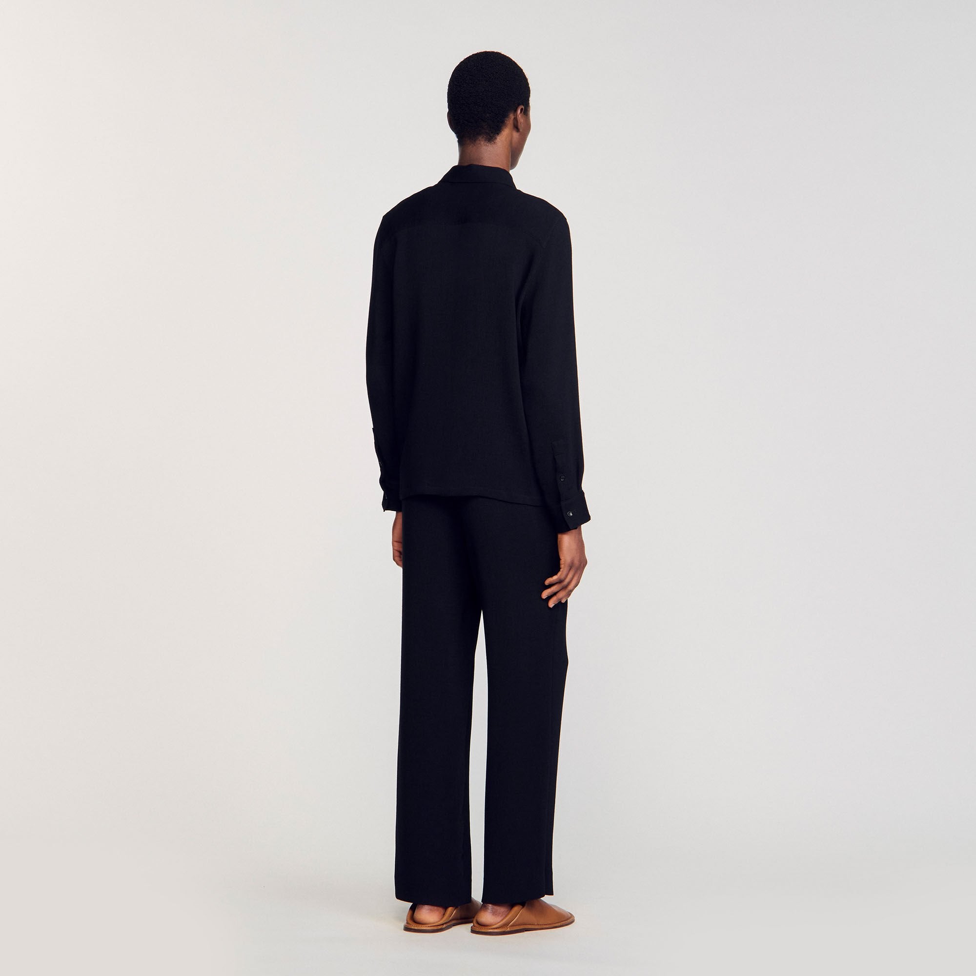 Sandro Men Pleated shirt