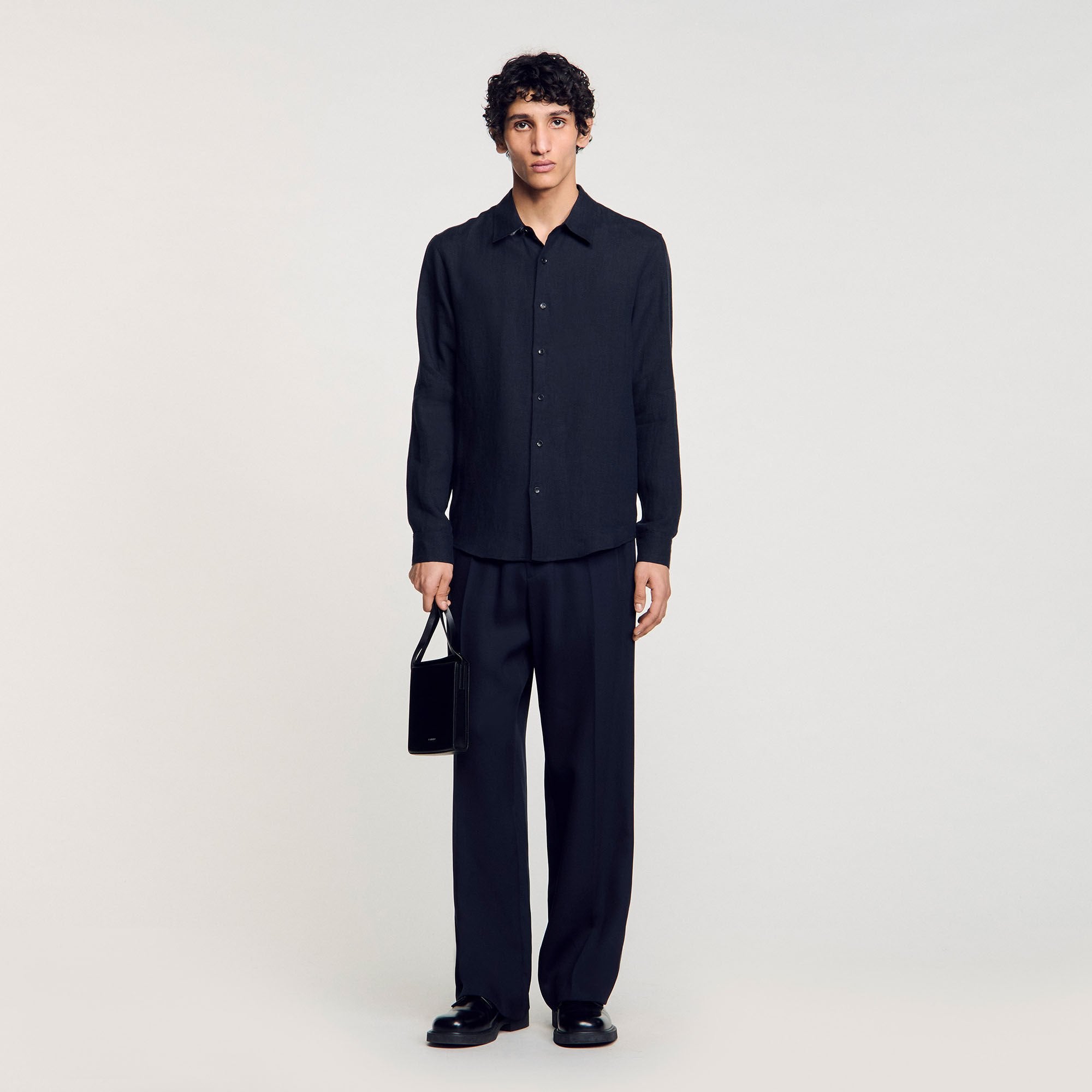 Sandro Men Linen shirt