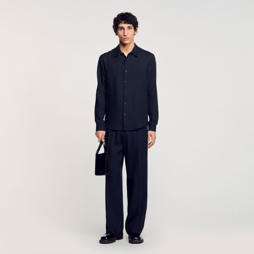 Sandro Men Linen shirt