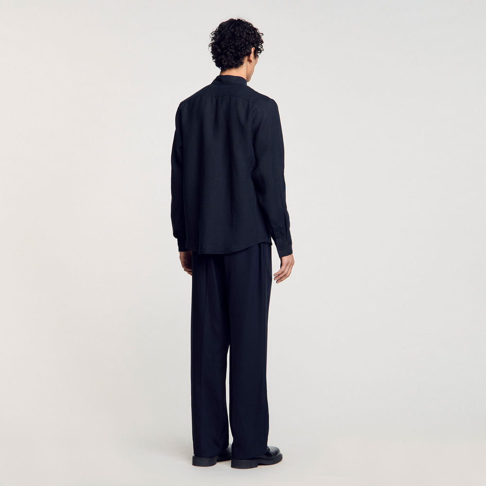 Sandro Men Linen shirt