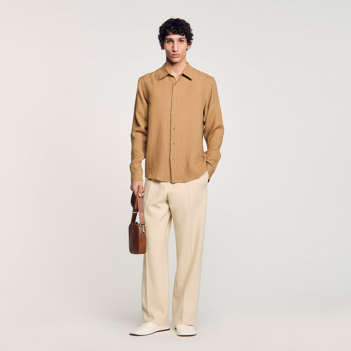 Sandro Men Linen shirt