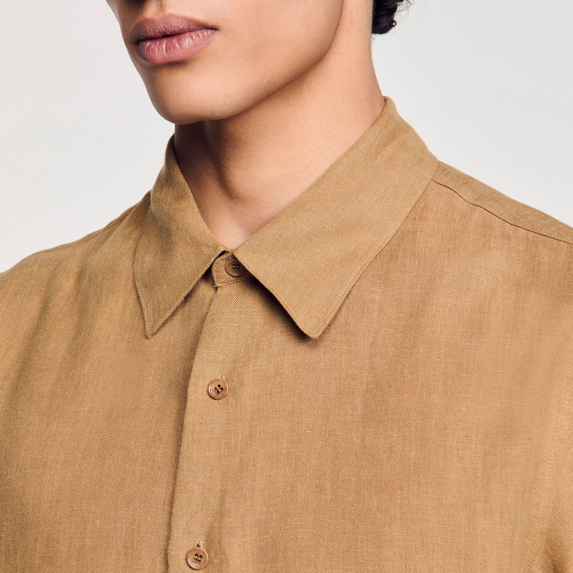 Sandro Men Linen shirt