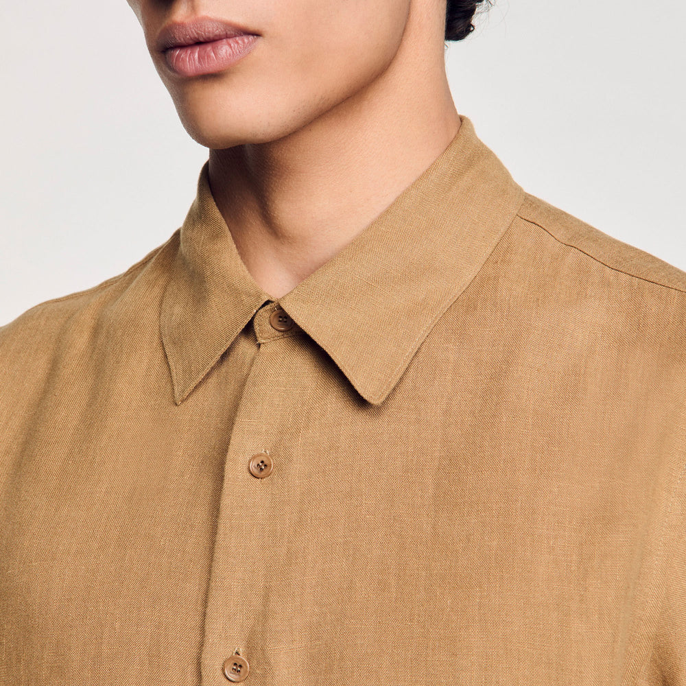 Sandro Men Linen shirt
