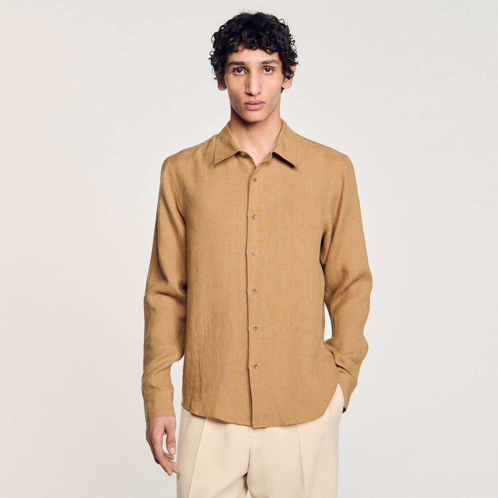 Sandro Men Linen shirt