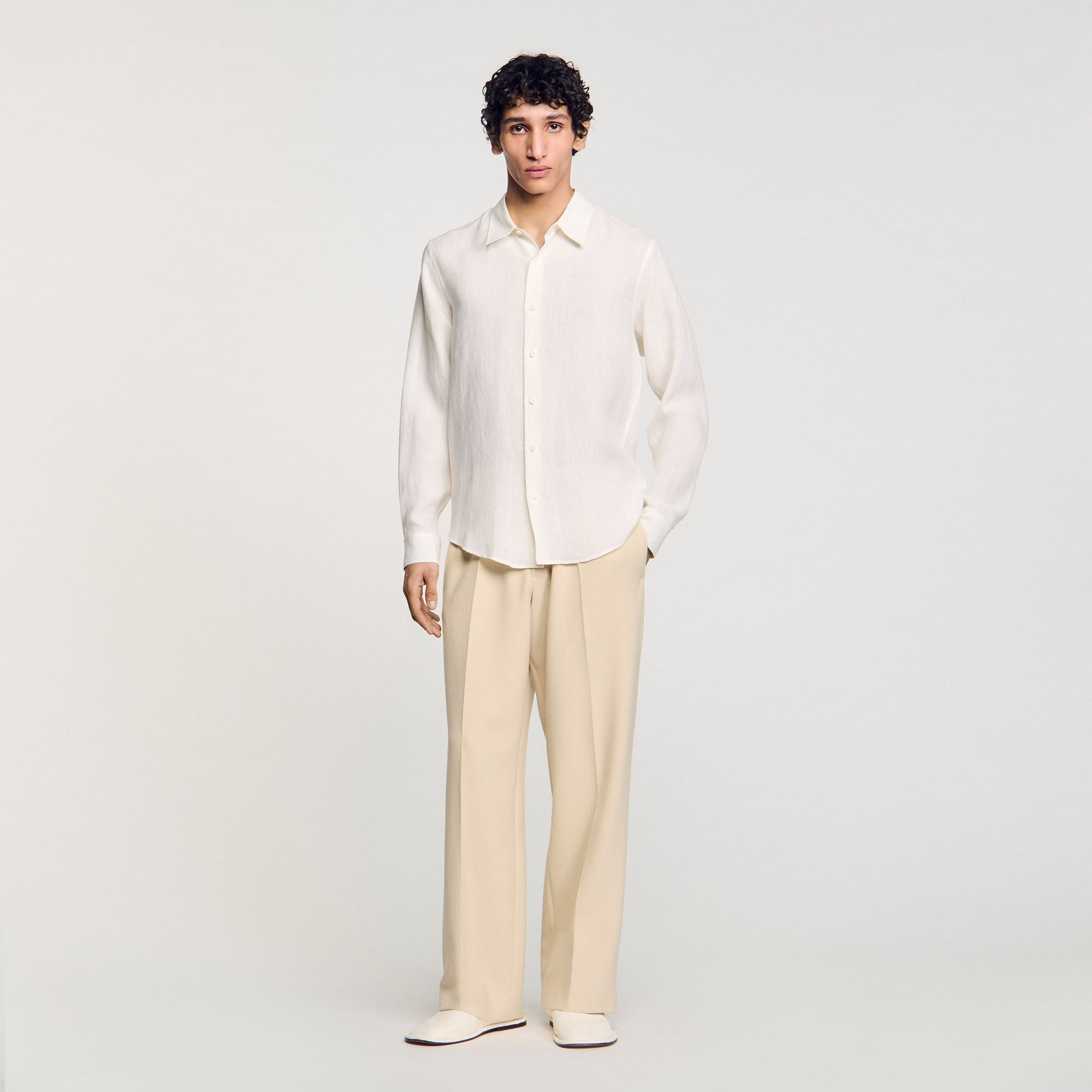 Sandro Men Linen shirt