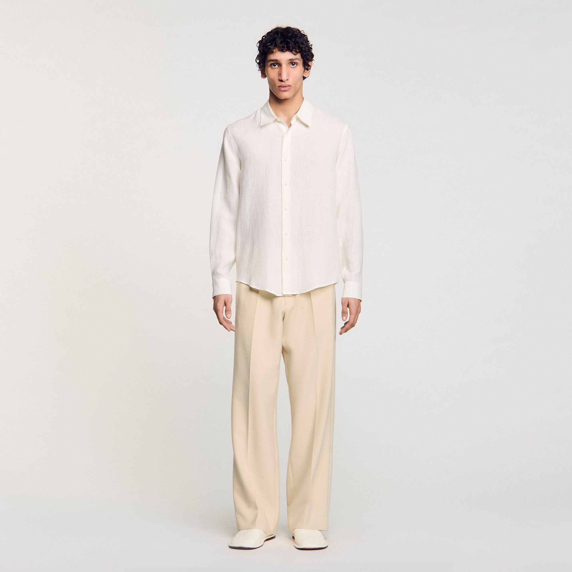 Sandro Men Linen shirt