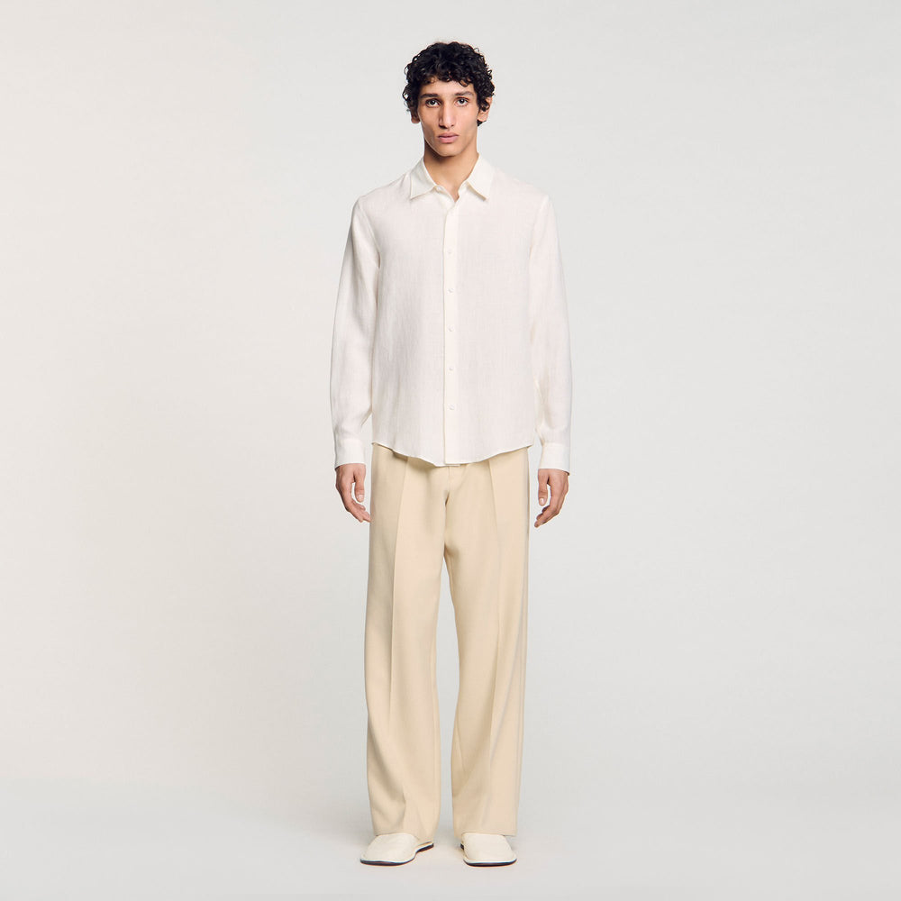 Sandro Men Linen shirt