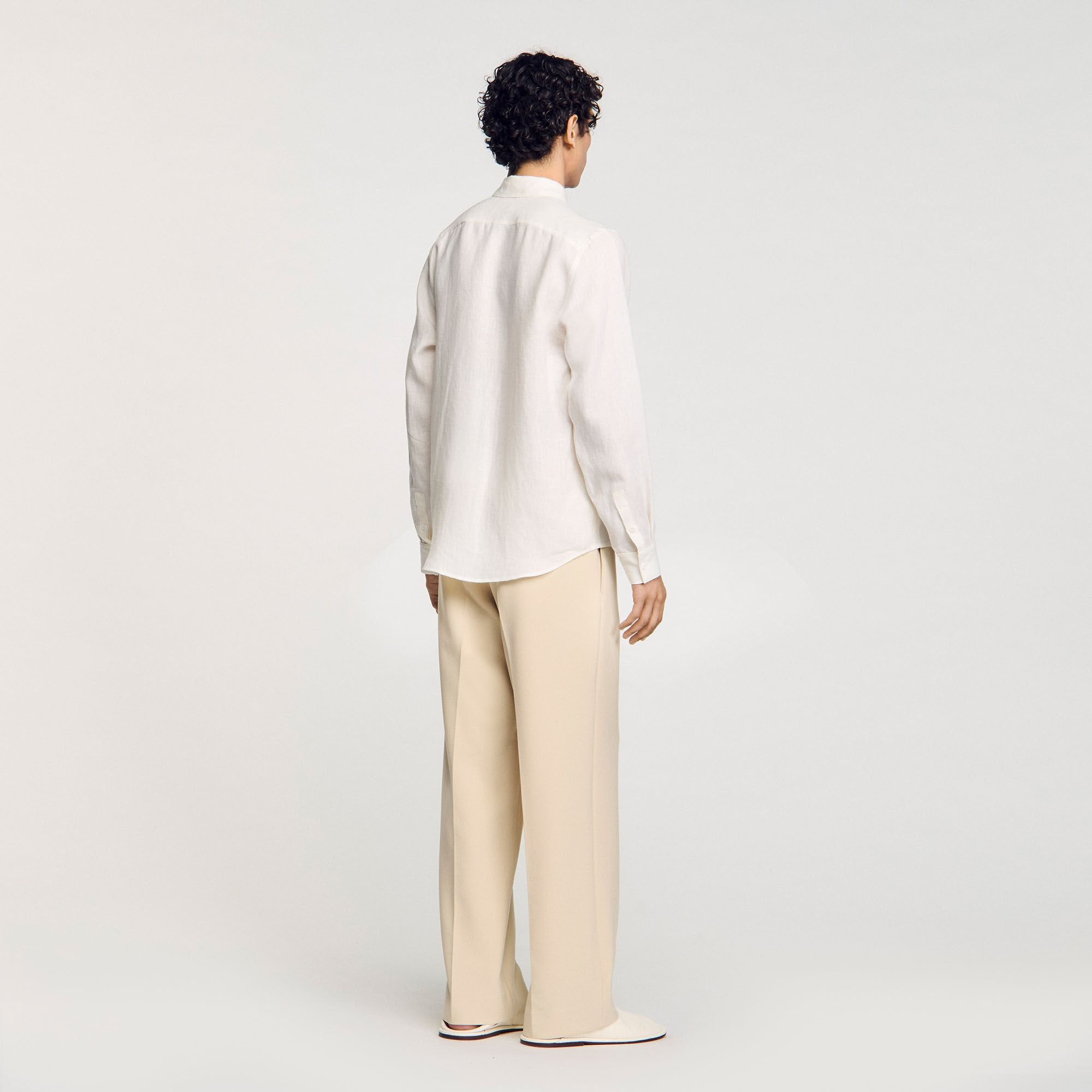 Sandro Men Linen shirt