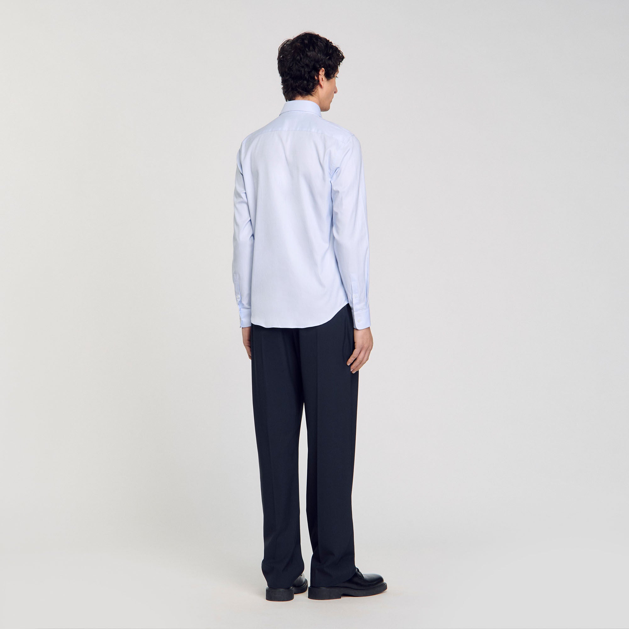 Sandro Men Cross patch shirt