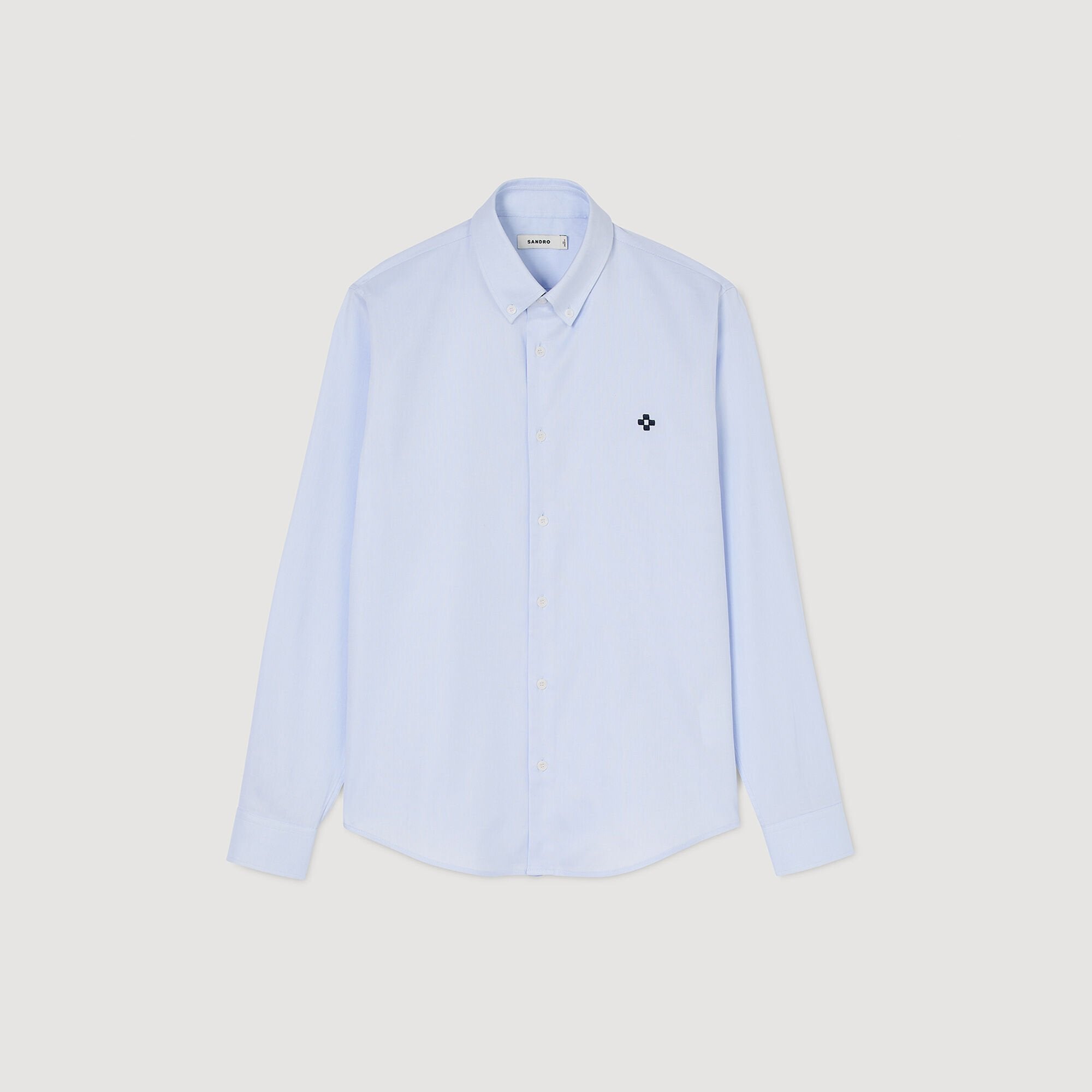 Sandro Men Cross patch shirt