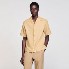 Sandro Men Cotton and linen shirt