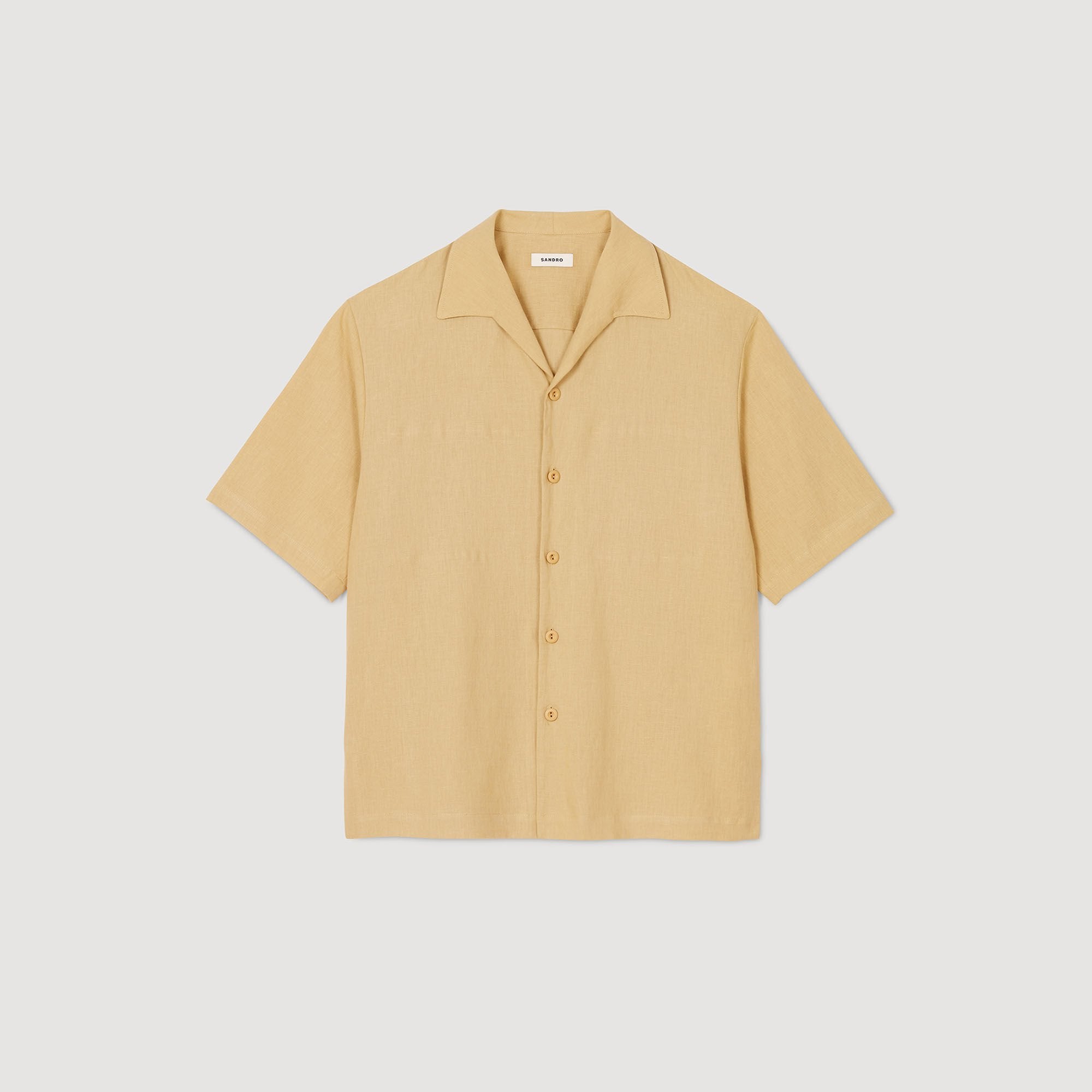 Sandro Men Cotton and linen shirt