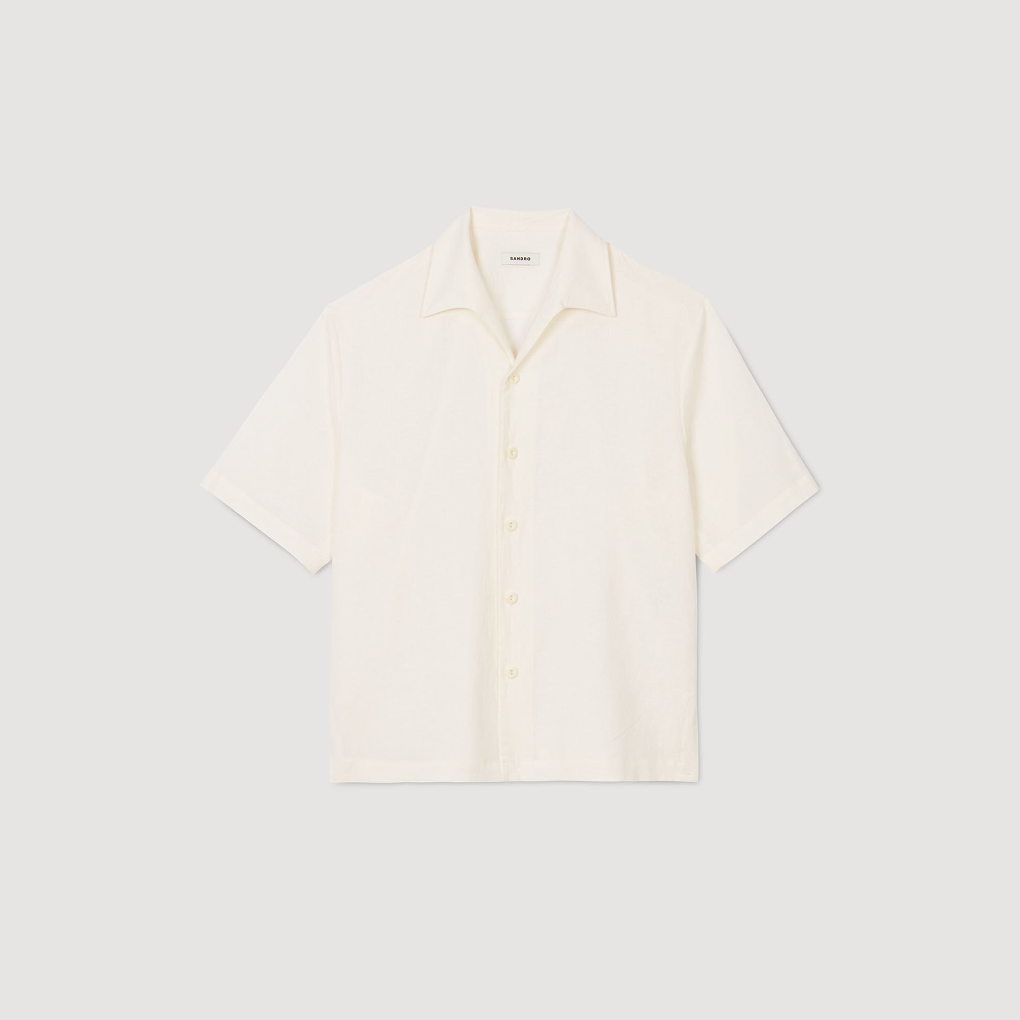 Sandro Men Cotton and linen shirt